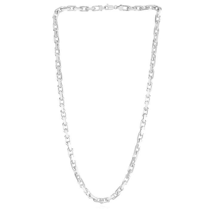 14K Yellow White Gold 4.8mm Luxe Cable Chain (Solid Links) 20" - 26" - WJD Exclusives