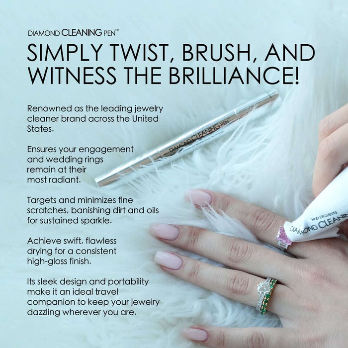 DIAMOND CLEANING PEN with No - Rinse Sparkle Boost Tech for All Gems & Metals - WJD Exclusives