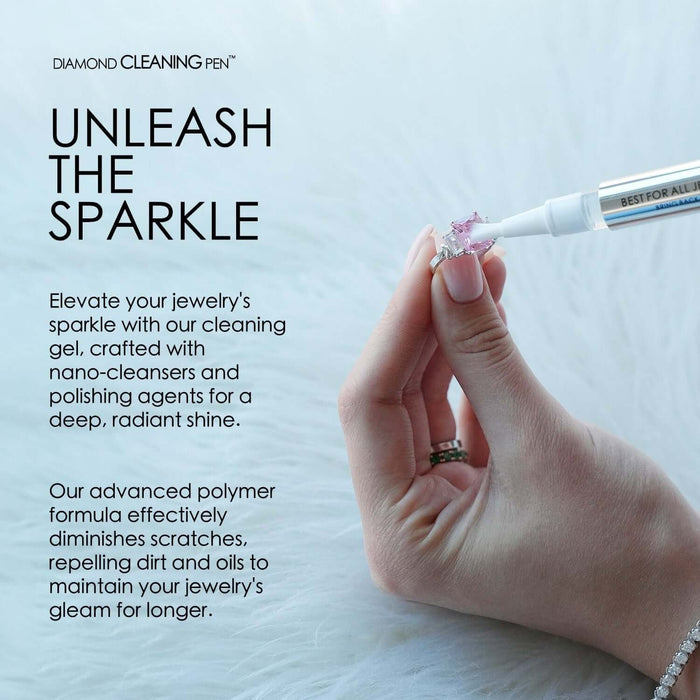 DIAMOND CLEANING PEN with No - Rinse Sparkle Boost Tech for All Gems & Metals - WJD Exclusives