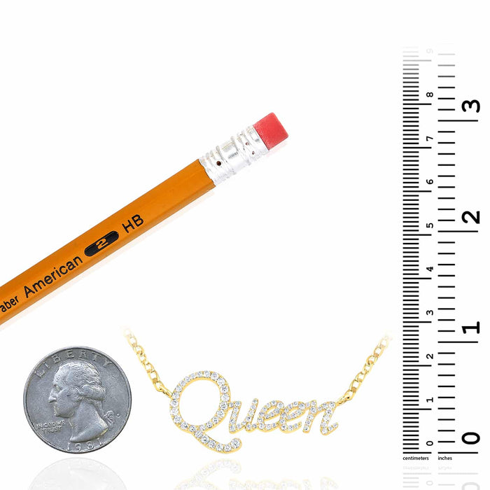 1.00CTW Natural Diamond 14K Yellow Gold Queen Necklace (Solid Links) 18" - WJD Exclusives