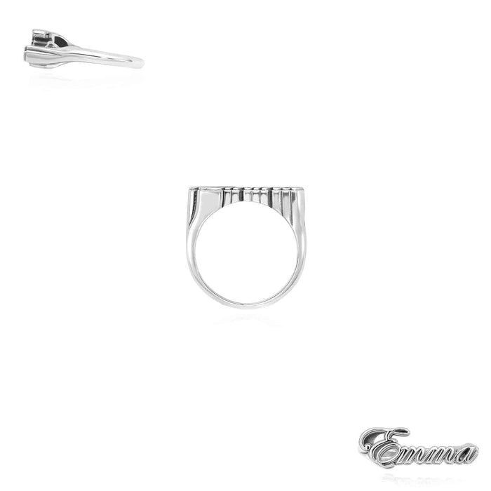Personalized 925 Sterling Silver Script Custom Name Ring - WJD Exclusives