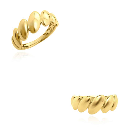 10K Real Gold San Marco Band Ring