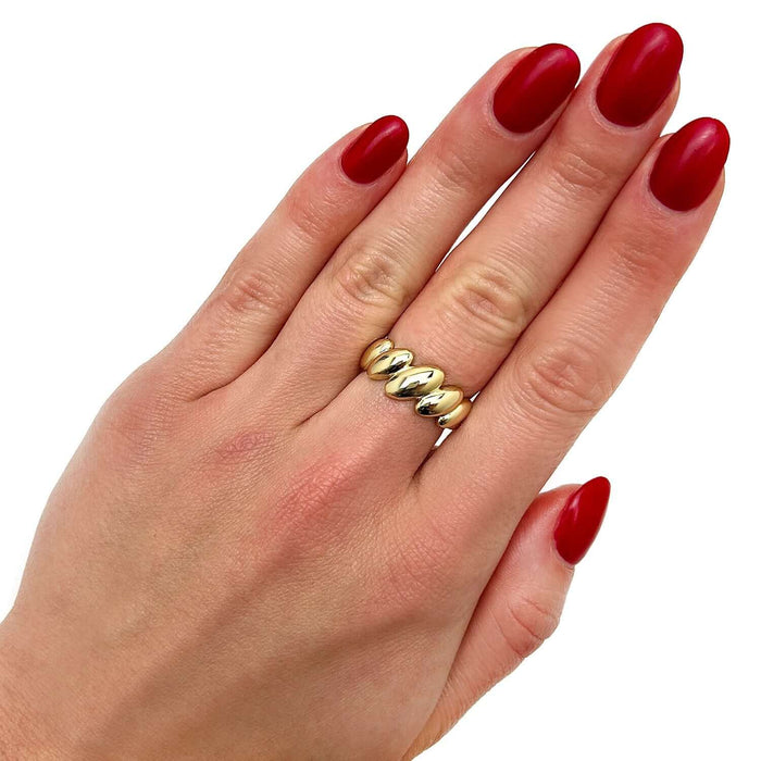 10K Yellow Gold San Marco Band Ring - WJD Exclusives