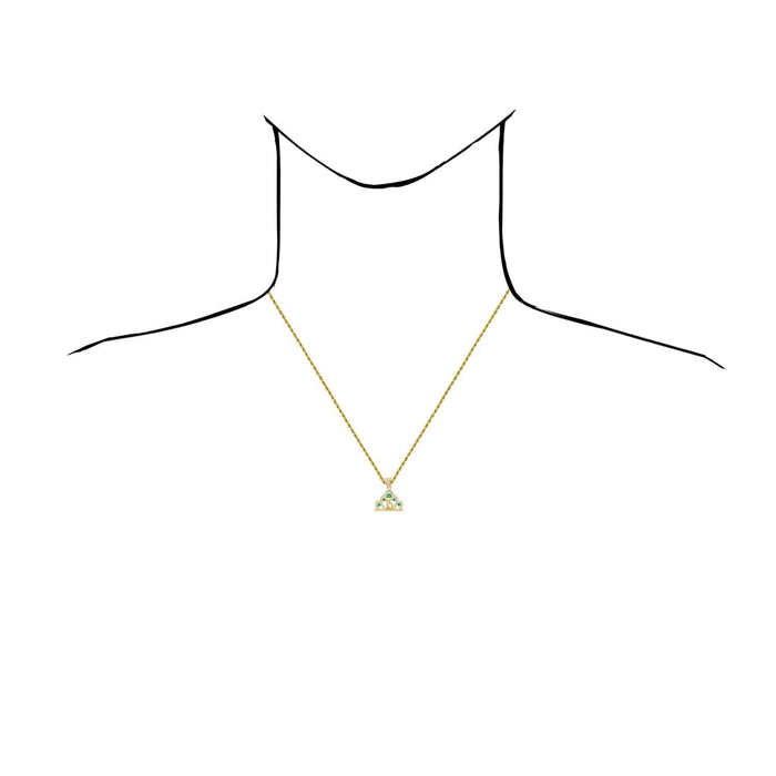 14K Gold CZ Crown Girl's 15th Birthday Quinceañera Pendant - WJD Exclusives