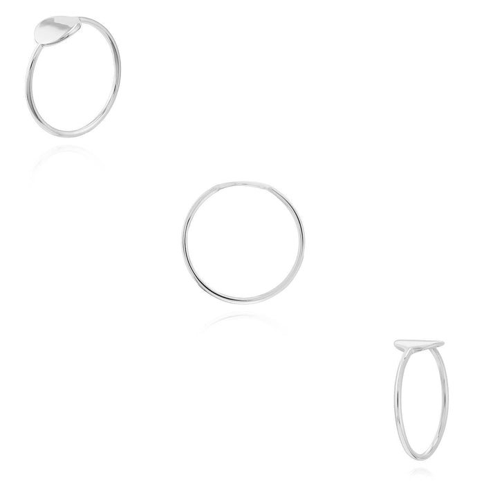 14K Gold Yellow White Rose Round Disc Band Cocktail Ring - WJD Exclusives