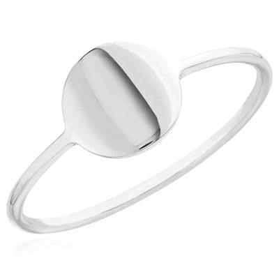 14K Gold Yellow White Rose Round Disc Band Cocktail Ring - WJD Exclusives