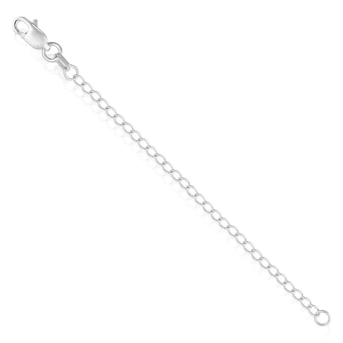 14K Yellow White Rose Gold Lobster Claw Clasp 3" Chain Extender (Solid Links) - WJD Exclusives