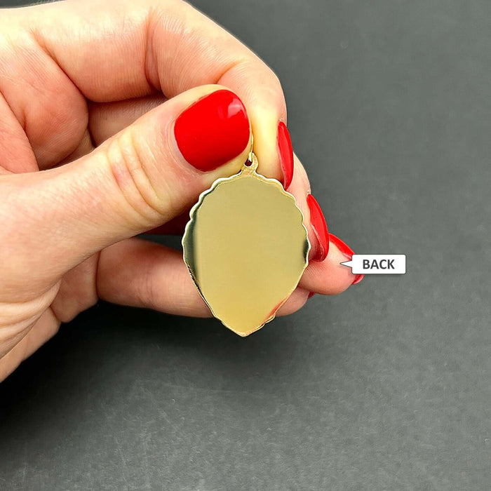 Real 14K Gold Lion Head Pendant 1.4" - WJD Exclusives