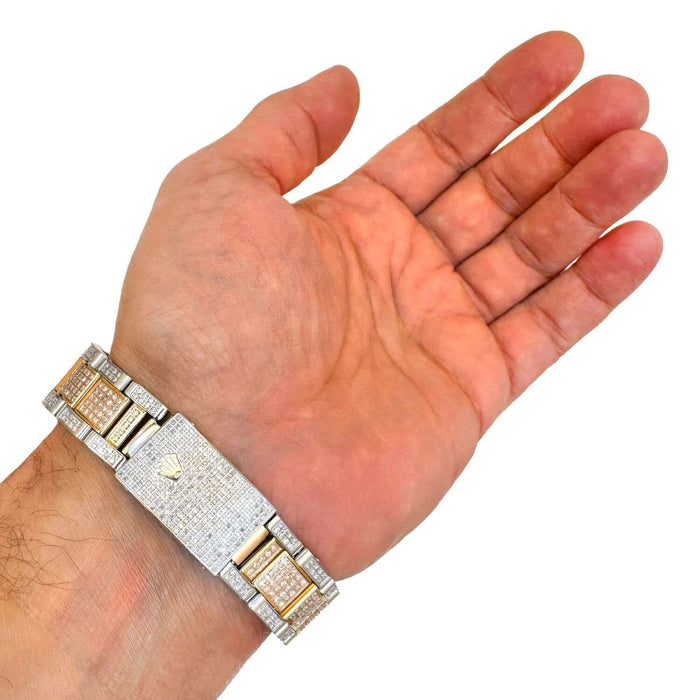 Rolex Datejust 2 - Tone Rose 4.5CTW Natural Diamond Oyster 36mm Watch Bracelet - WJD Exclusives