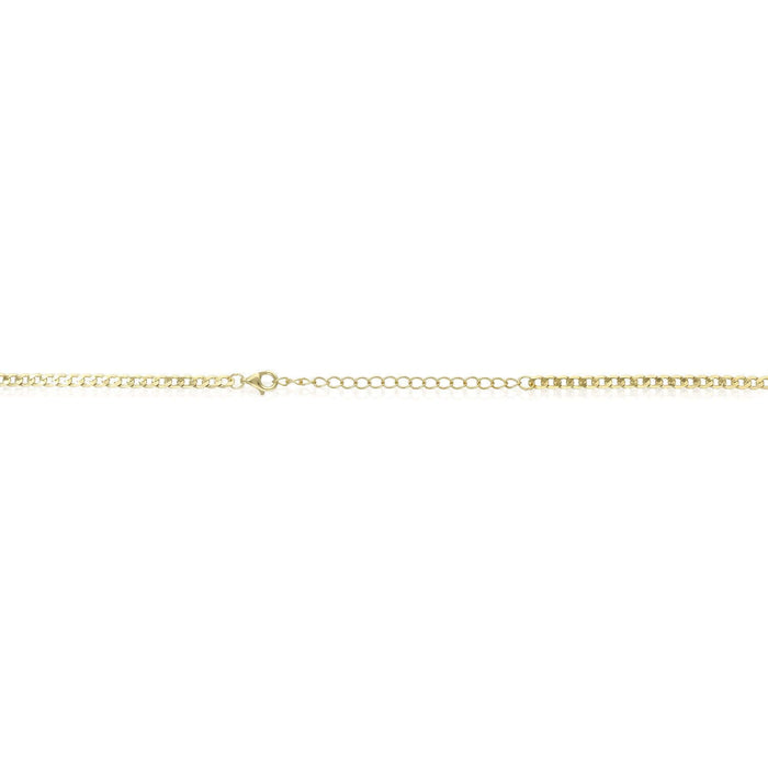 18K Yellow Gold Over Sterling Silver 555 Cuban Necklace (Solid Links) 16" - 18" Adjustable - WJD Exclusives