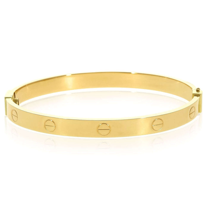 14K Yellow Gold 6mm Screw Pattern Bangle Bracelet w/ Screwdriver (Hollow) 6.25" - 7" - WJD Exclusives