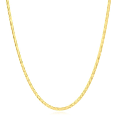 14K Gold 2.6mm Snake Chain (Solid Links) 16" - 20" - WJD Exclusives