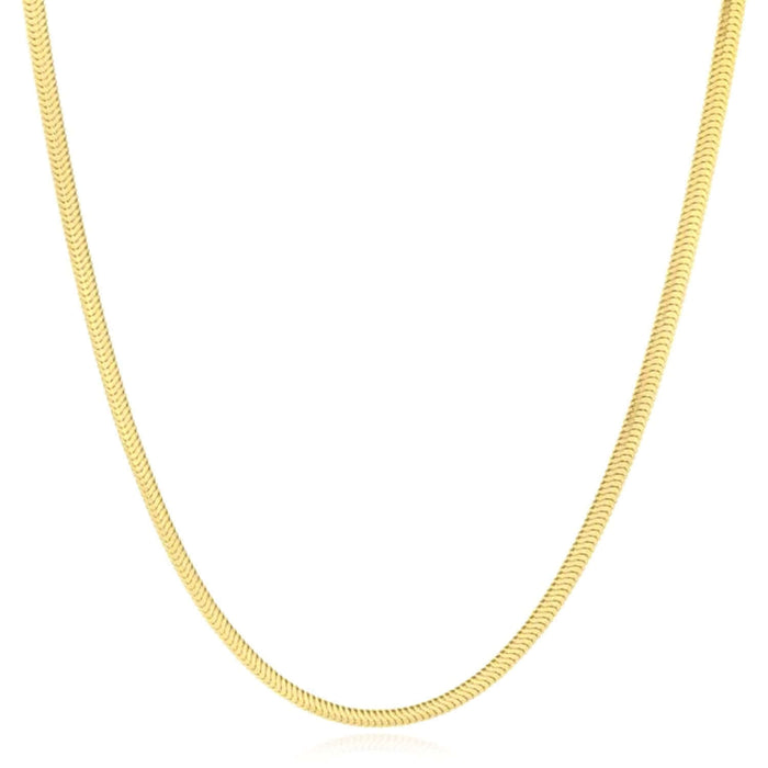 14K Gold 3.3mm Snake Chain (Solid Links) 16" - 20" - WJD Exclusives