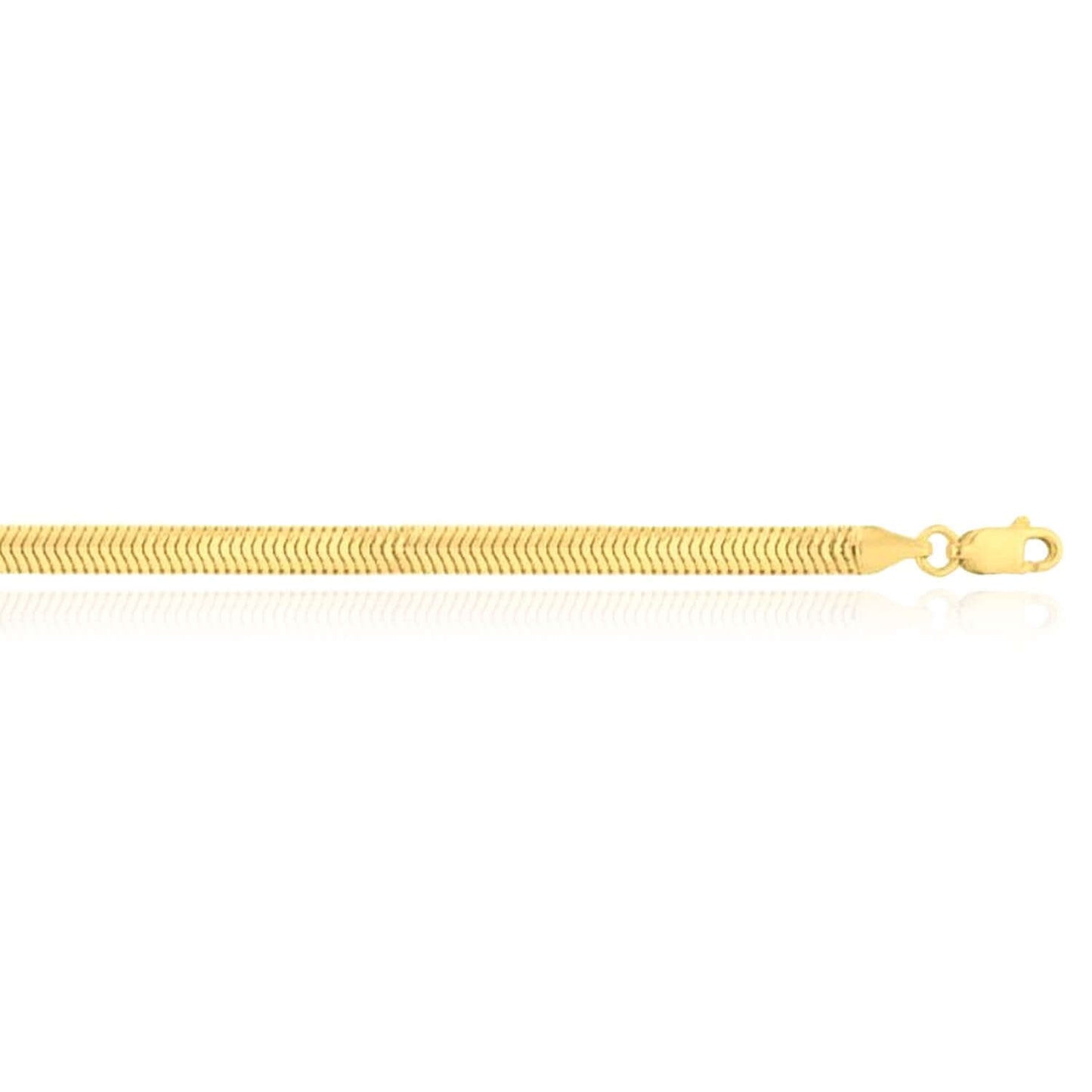 Solid 14K Real Gold 4.2mm Snake Chain Necklace 16" 18" 20"
