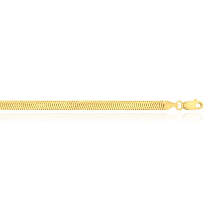 Solid 14K Real Gold 4.2mm Snake Chain Necklace 16" 18" 20"