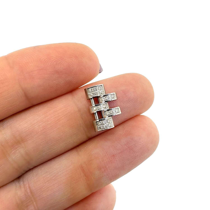 Extra White and 2 - Tone Links for Rolex Watch Datejust Natural Diamond 31mm Watch - WJD Exclusives