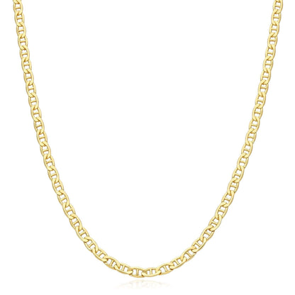 Solid 14K Gold-Filled 3mm Anchor Mariner Chain 20", 22", 24"