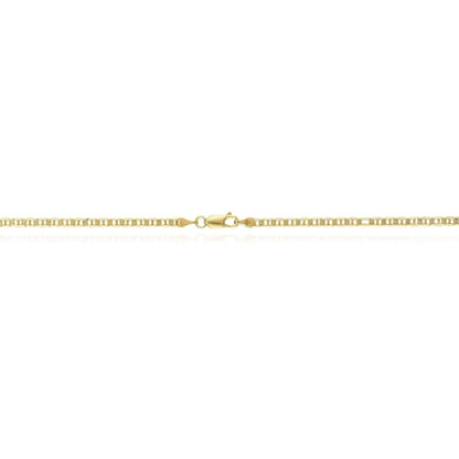 Solid 14K Gold-Filled 3mm Anchor Mariner Chain 20", 22", 24"