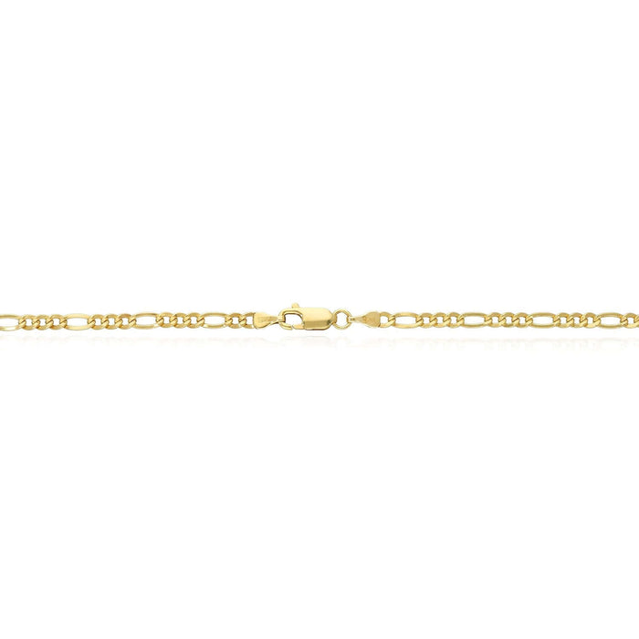 14K Gold - Filled 3mm Figaro Chain (Solid Links) 20" - 24" - WJD Exclusives