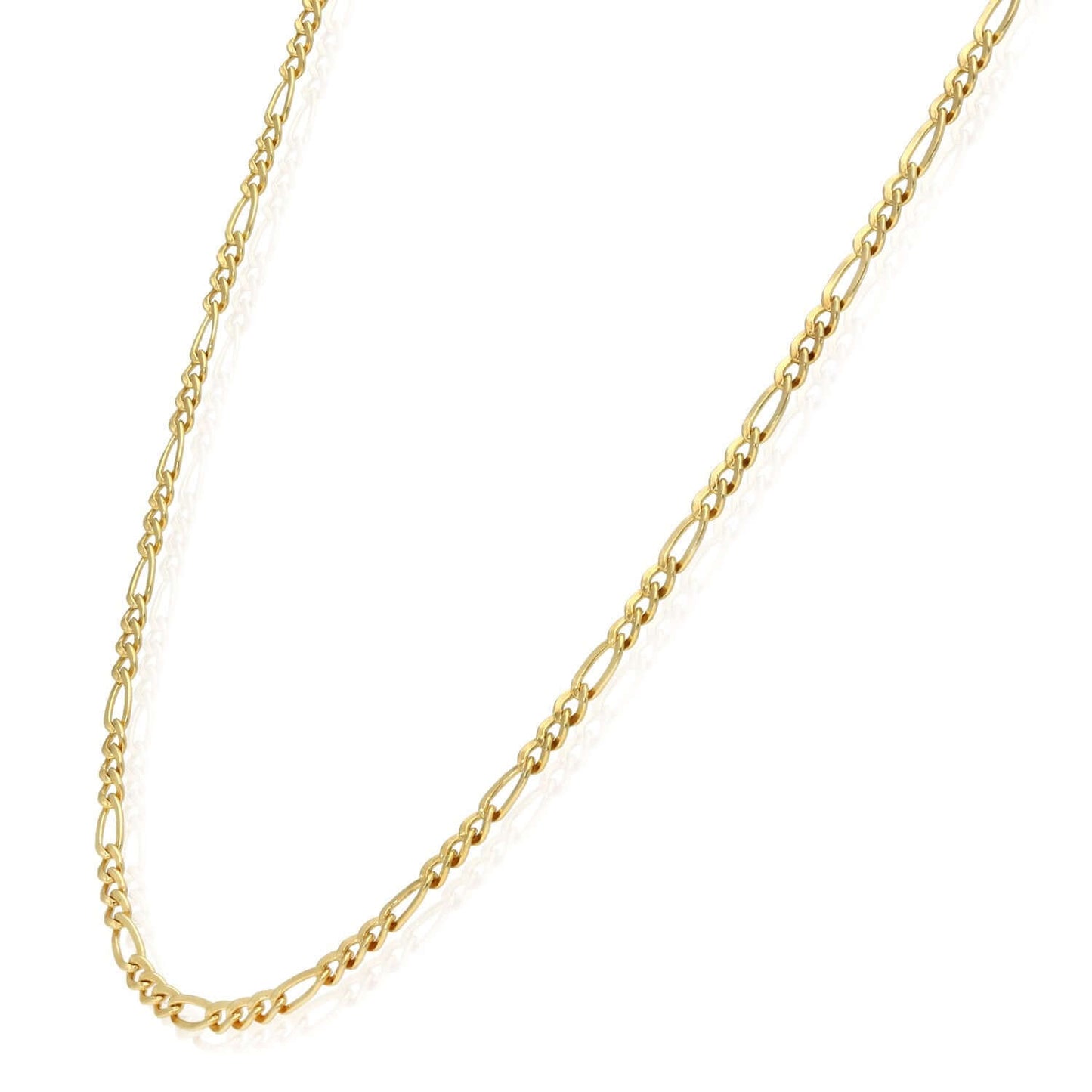 Solid 14K Gold Filled 3mm Figaro Chain Necklace 20", 22", 24"