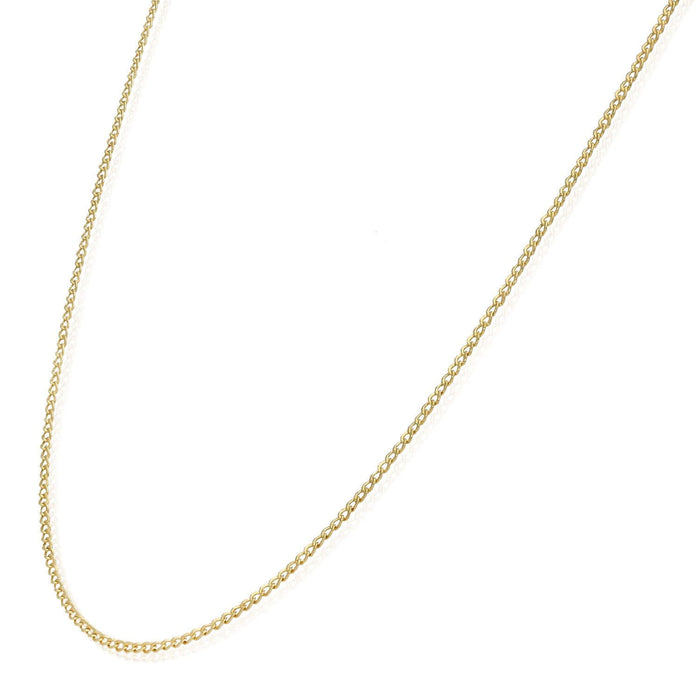 14K Gold - Filled 1.5mm Cuban Curb Chain (Solid Links) 16" - 24" - WJD Exclusives