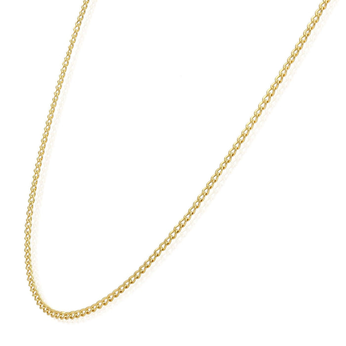 14K Gold - Filled 2mm Cuban Curb Chain (Solid Links) 16" - 24" - WJD Exclusives
