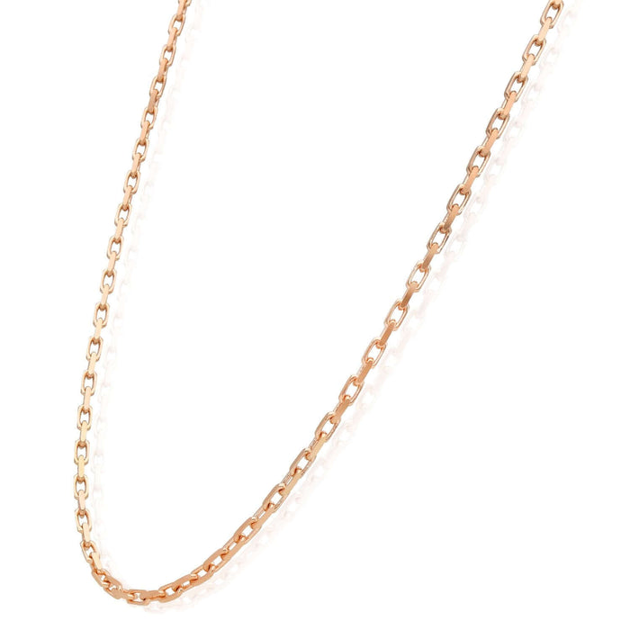 14K Rose Gold 2.5mm Parisian Cable Chain (Solid Links) 16" - 24" Lobster Clasp - WJD Exclusives