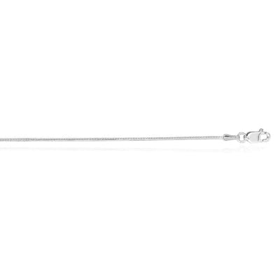 14K Yellow or White Gold 1mm Snake Chain (Solid Links) 16" - 20" - WJD Exclusives