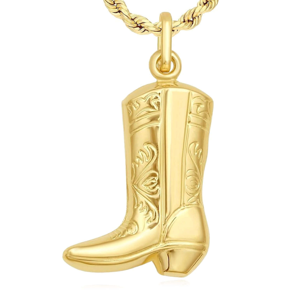 14K Yellow Gold Pendant – Angel, Heart, Owl, Palm Tree & More 0.9" - WJD Exclusives