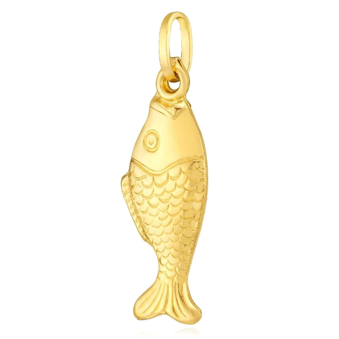 14K Yellow Gold Pendant – Angel, Heart, Owl, Palm Tree & More 0.9" - WJD Exclusives