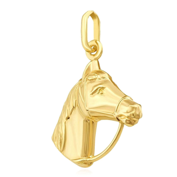 14K Yellow Gold Pendant – Angel, Heart, Owl, Palm Tree & More 0.9" - WJD Exclusives