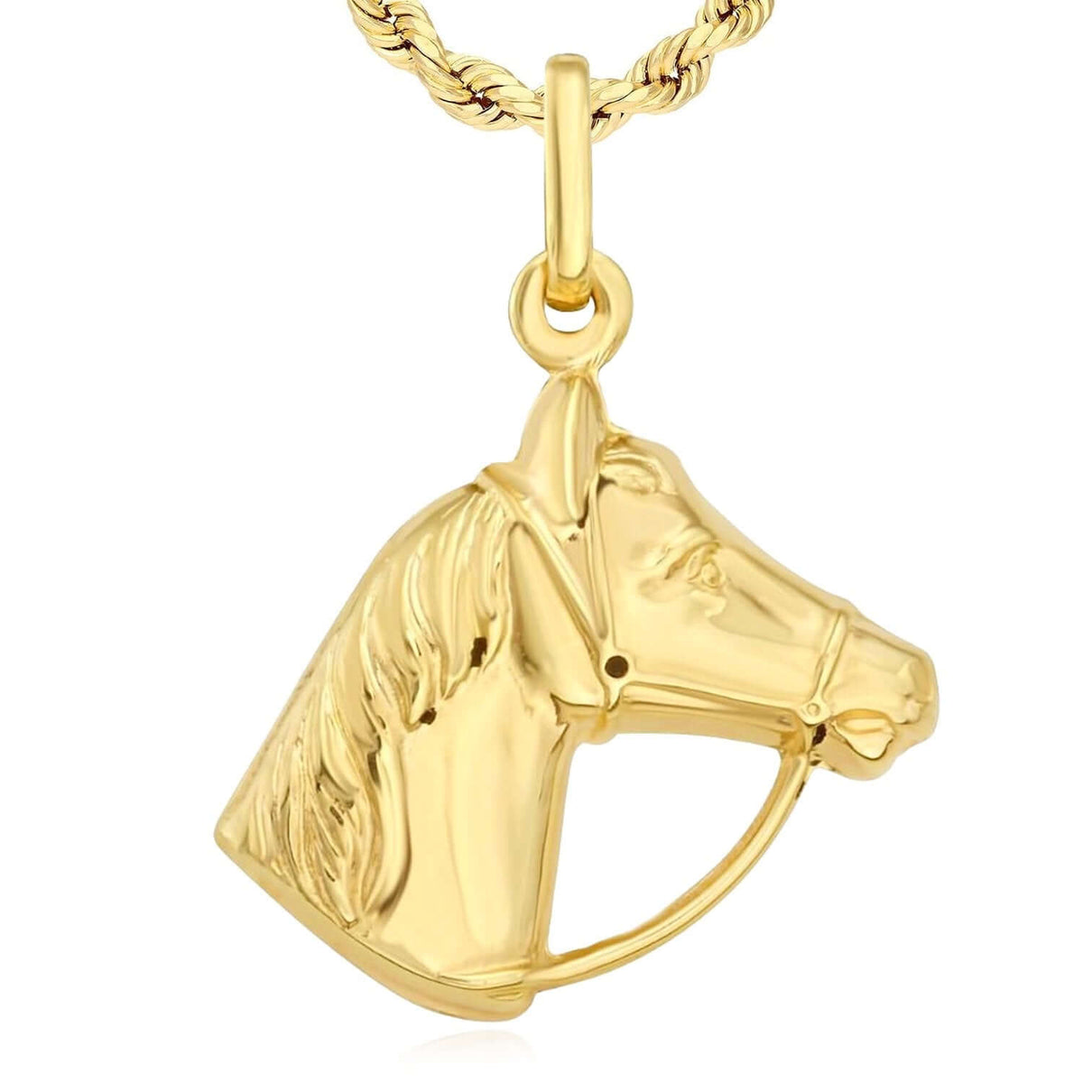 14K Yellow Gold Pendant – Angel, Heart, Owl, Palm Tree & More 0.9" - WJD Exclusives