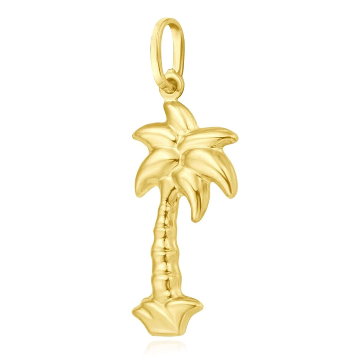 14K Yellow Gold Pendant – Angel, Heart, Owl, Palm Tree & More 0.9" - WJD Exclusives