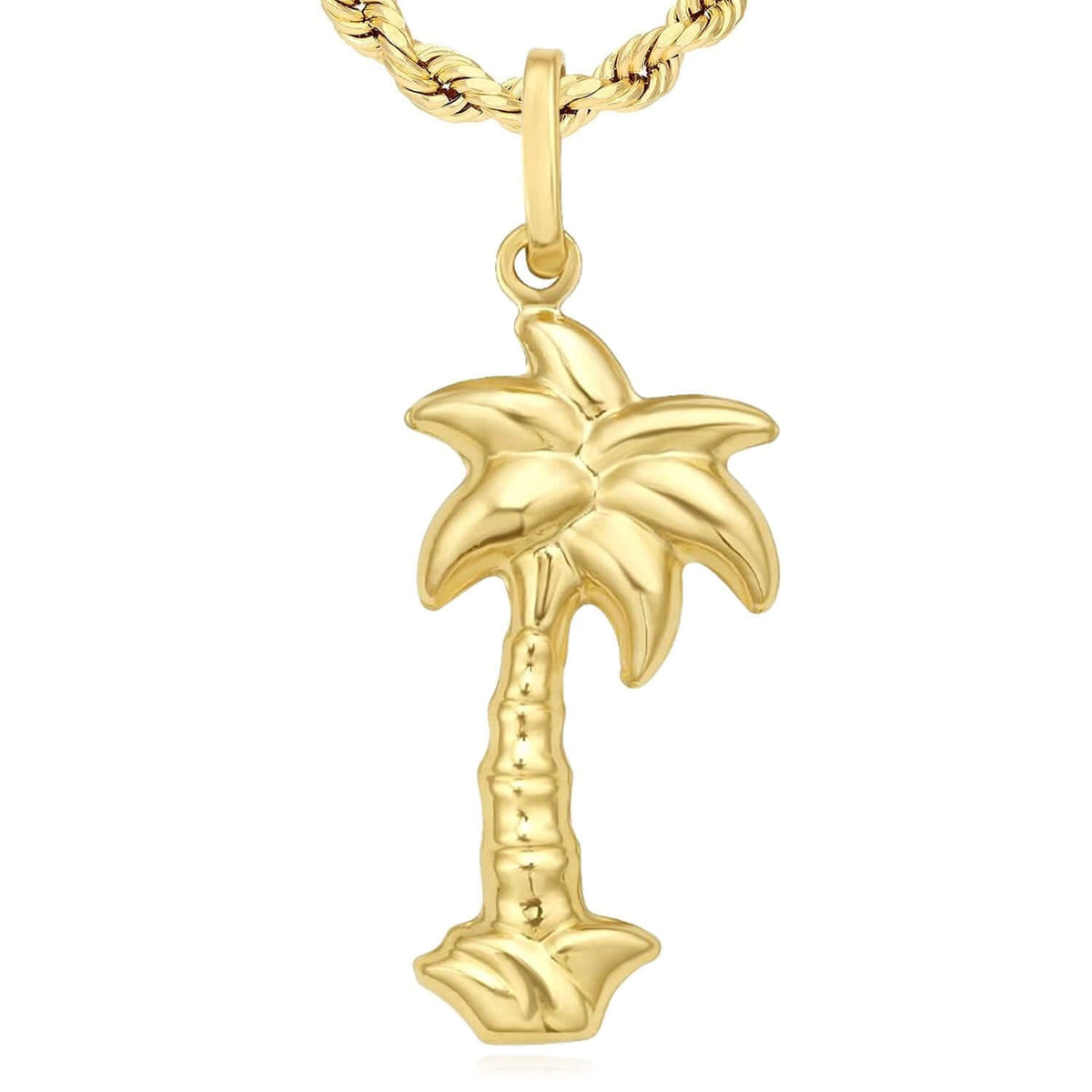 14K Yellow Gold Pendant – Angel, Heart, Owl, Palm Tree & More 0.9" - WJD Exclusives