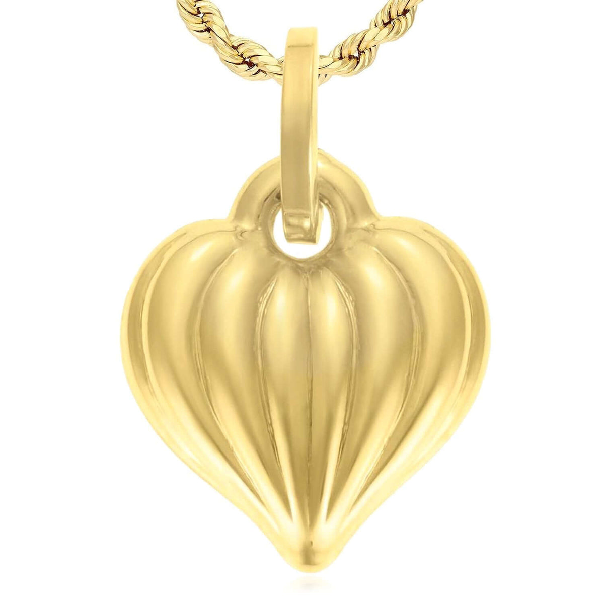14K Yellow Gold Pendant – Angel, Heart, Owl, Palm Tree & More 0.9" - WJD Exclusives