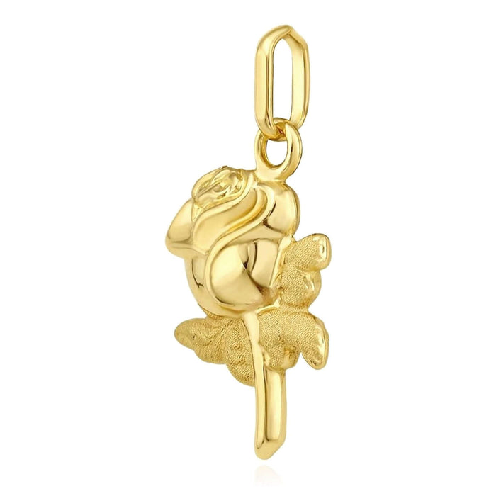 14K Yellow Gold Pendant – Angel, Heart, Owl, Palm Tree & More 0.9" - WJD Exclusives