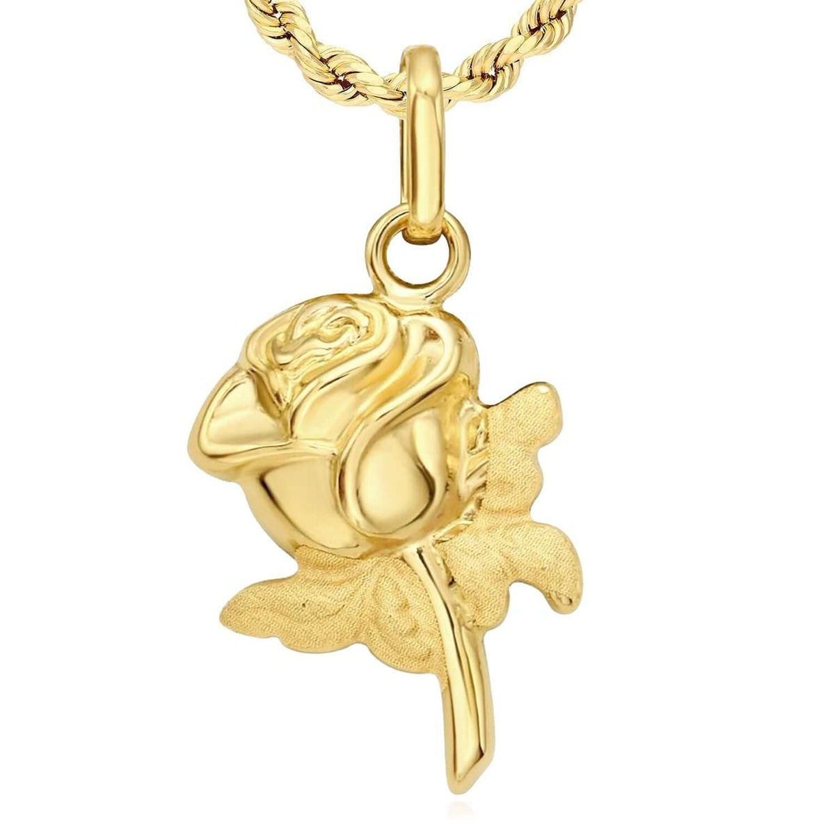 14K Yellow Gold Pendant – Angel, Heart, Owl, Palm Tree & More 0.9" - WJD Exclusives