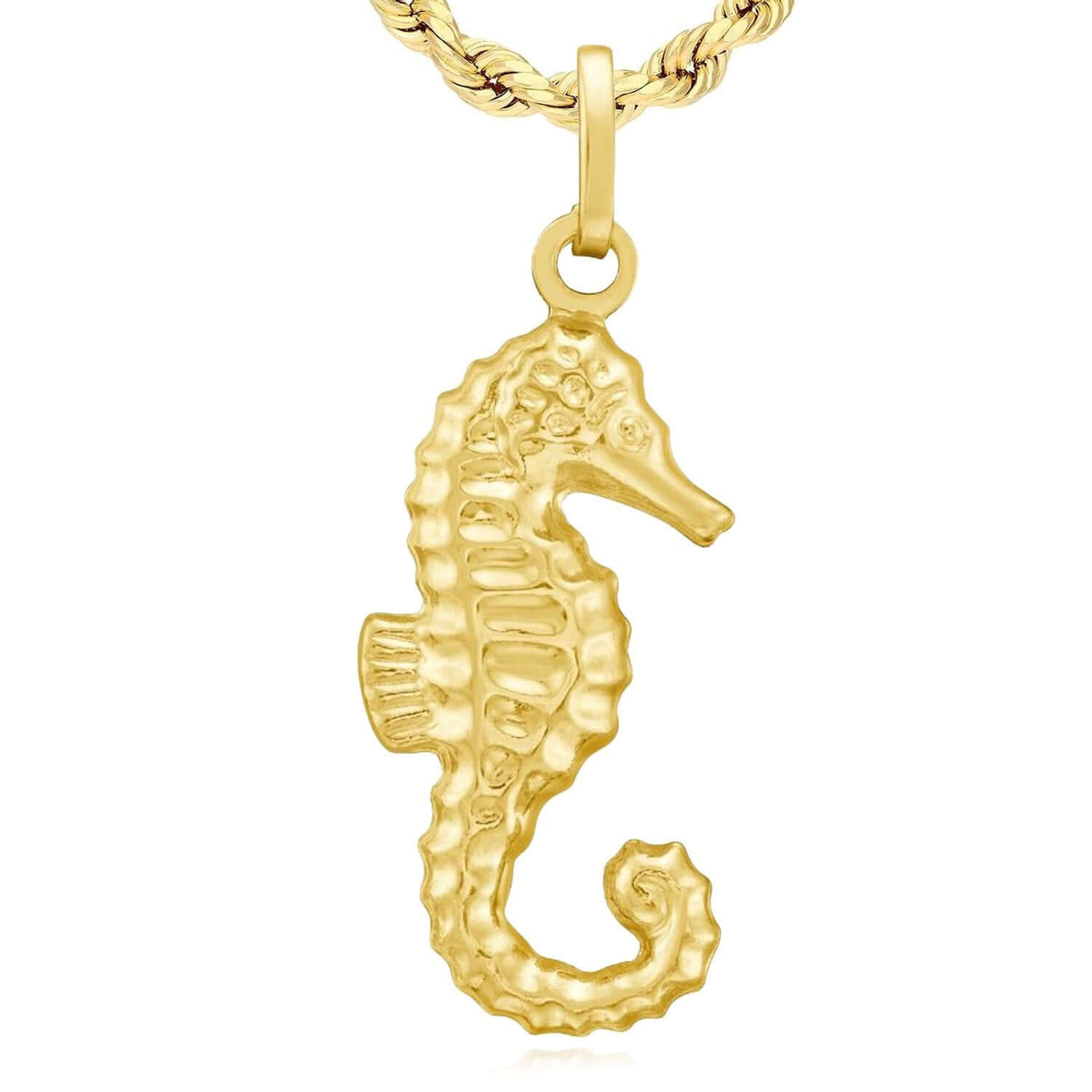 14K Yellow Gold Pendant – Angel, Heart, Owl, Palm Tree & More 0.9" - WJD Exclusives