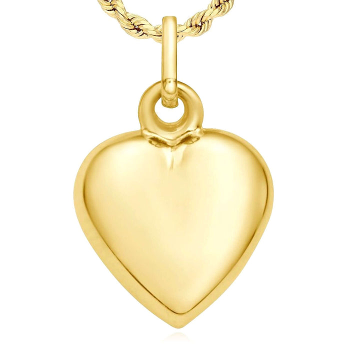 14K Yellow Gold Pendant – Angel, Heart, Owl, Palm Tree & More 0.9" - WJD Exclusives