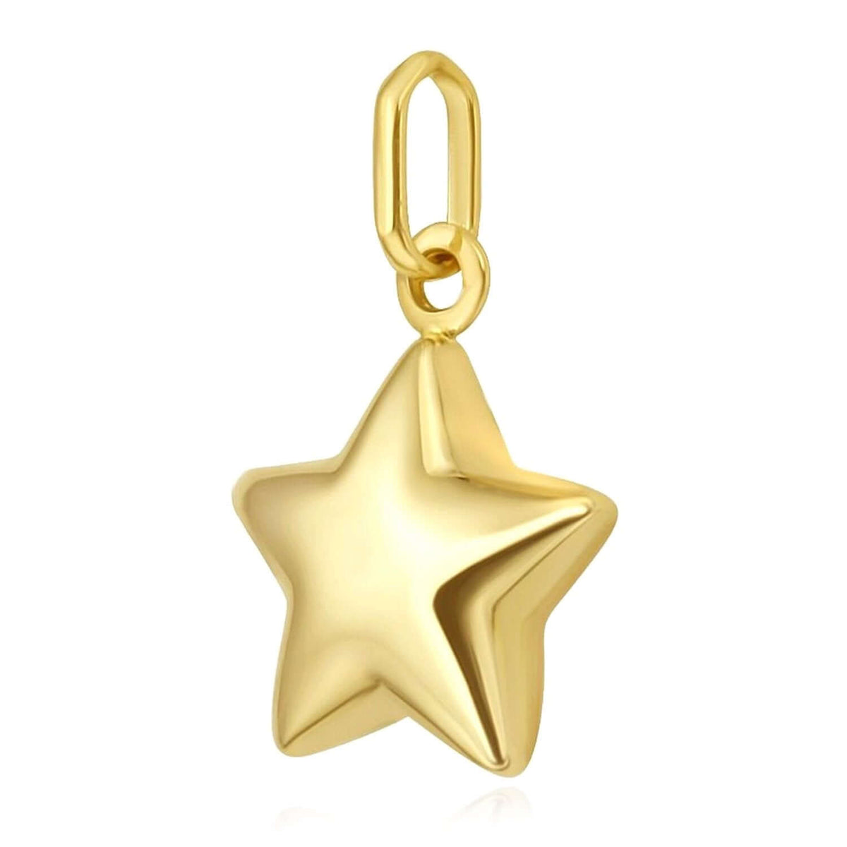 14K Yellow Gold Pendant – Angel, Heart, Owl, Palm Tree & More 0.9" - WJD Exclusives