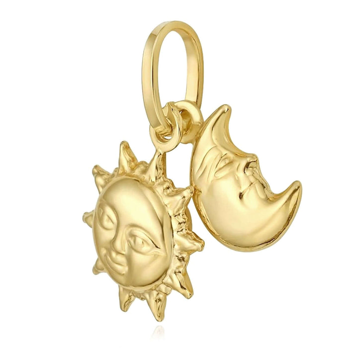 14K Yellow Gold Pendant – Angel, Heart, Owl, Palm Tree & More 0.9" - WJD Exclusives