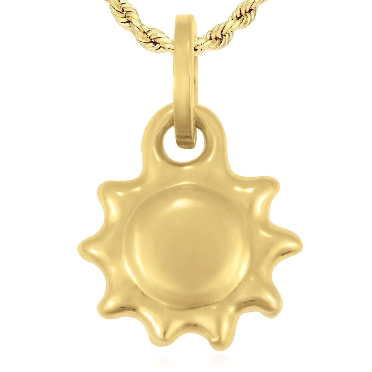 14K Yellow Gold Pendant – Angel, Heart, Owl, Palm Tree & More 0.9" - WJD Exclusives