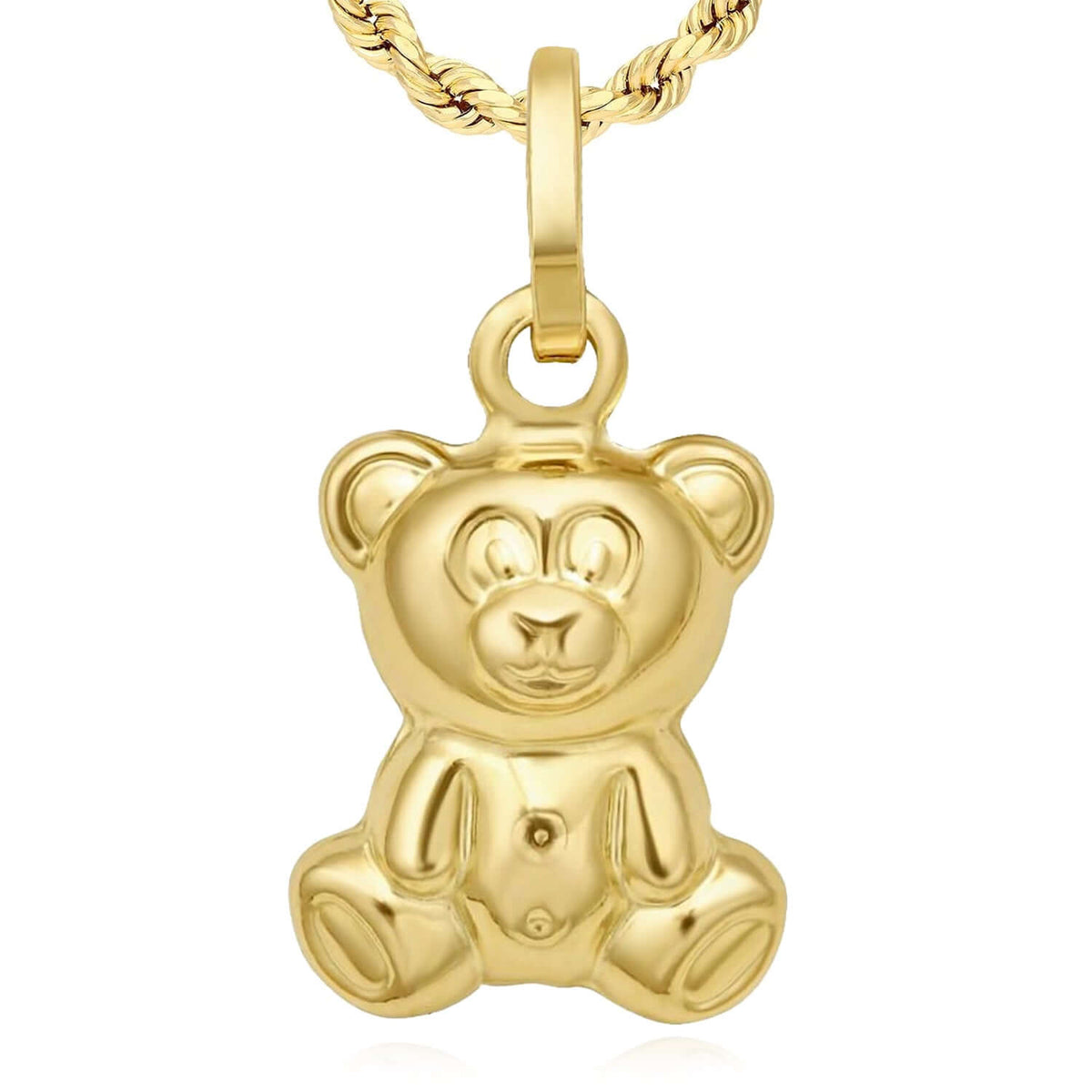 14K Yellow Gold Pendant – Angel, Heart, Owl, Palm Tree & More 0.9" - WJD Exclusives