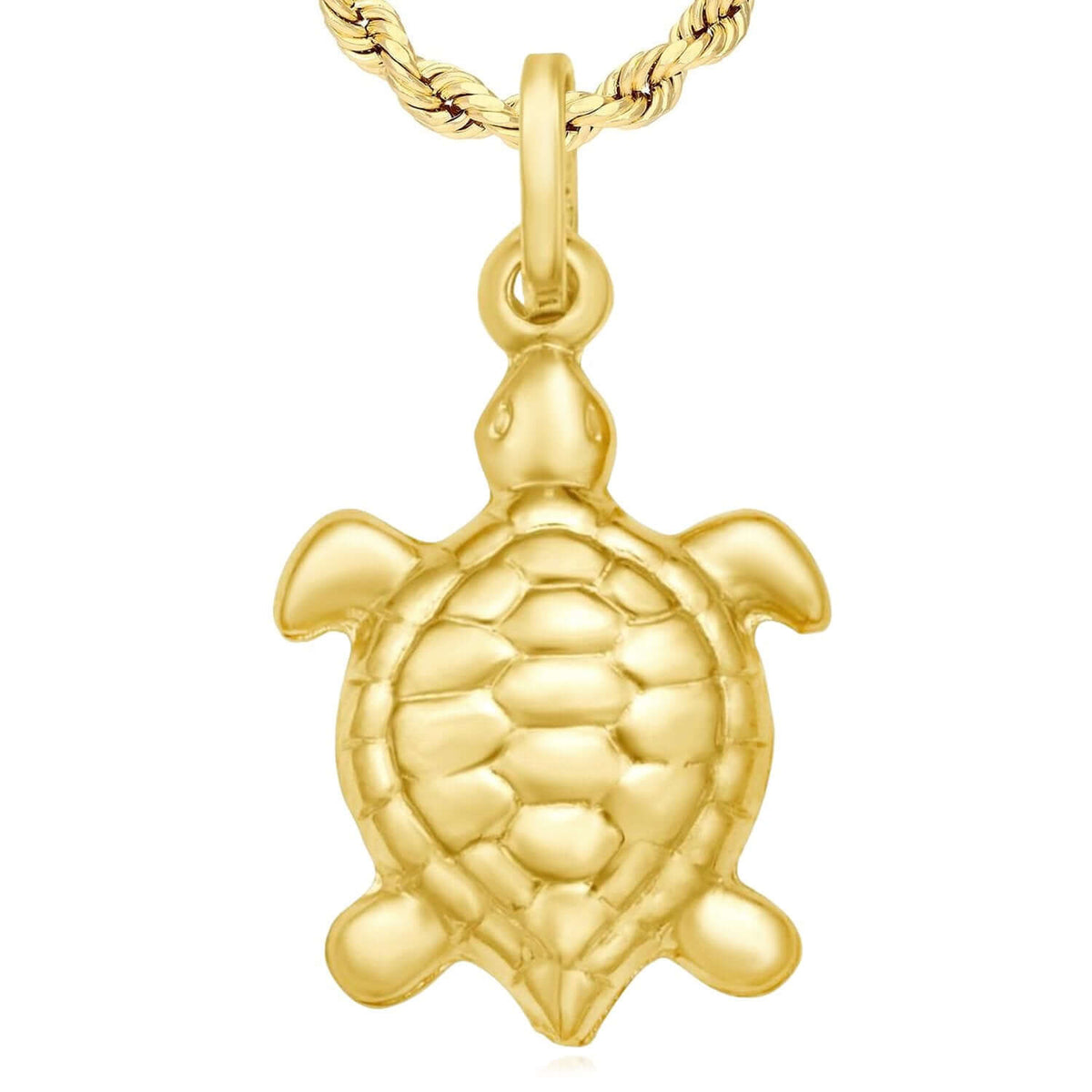 14K Yellow Gold Pendant – Angel, Heart, Owl, Palm Tree & More 0.9" - WJD Exclusives