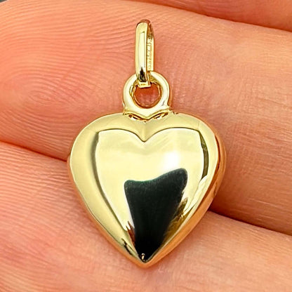 14K Yellow Gold Pendant – Angel, Heart, Owl, Palm Tree & More 0.9"