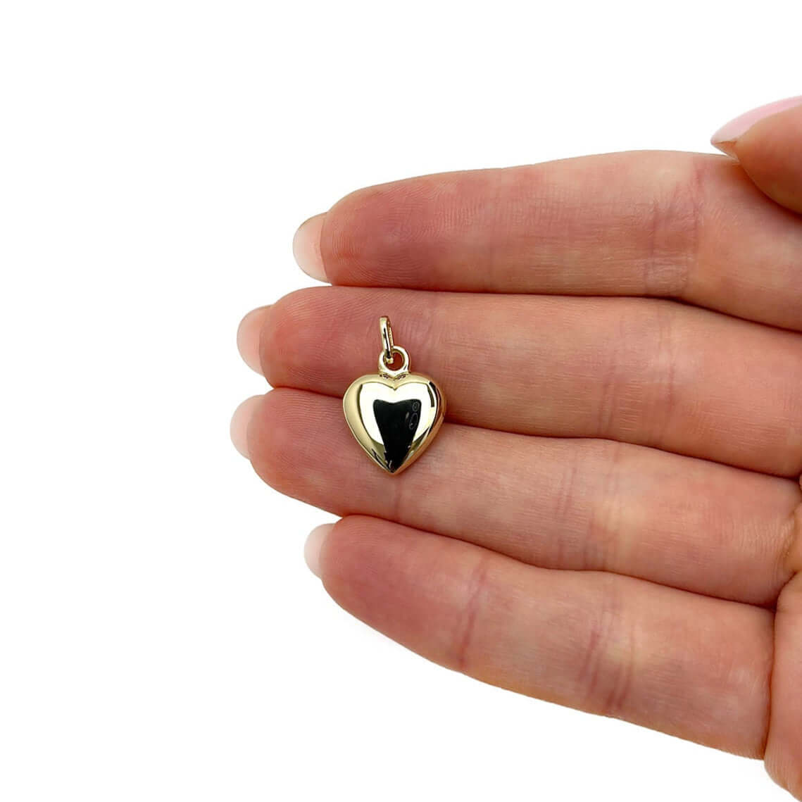 14K Yellow Gold Pendant – Angel, Heart, Owl, Palm Tree & More 0.9"