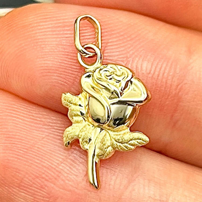 14K Yellow Gold Pendant – Angel, Heart, Owl, Palm Tree & More 0.9" - WJD Exclusives