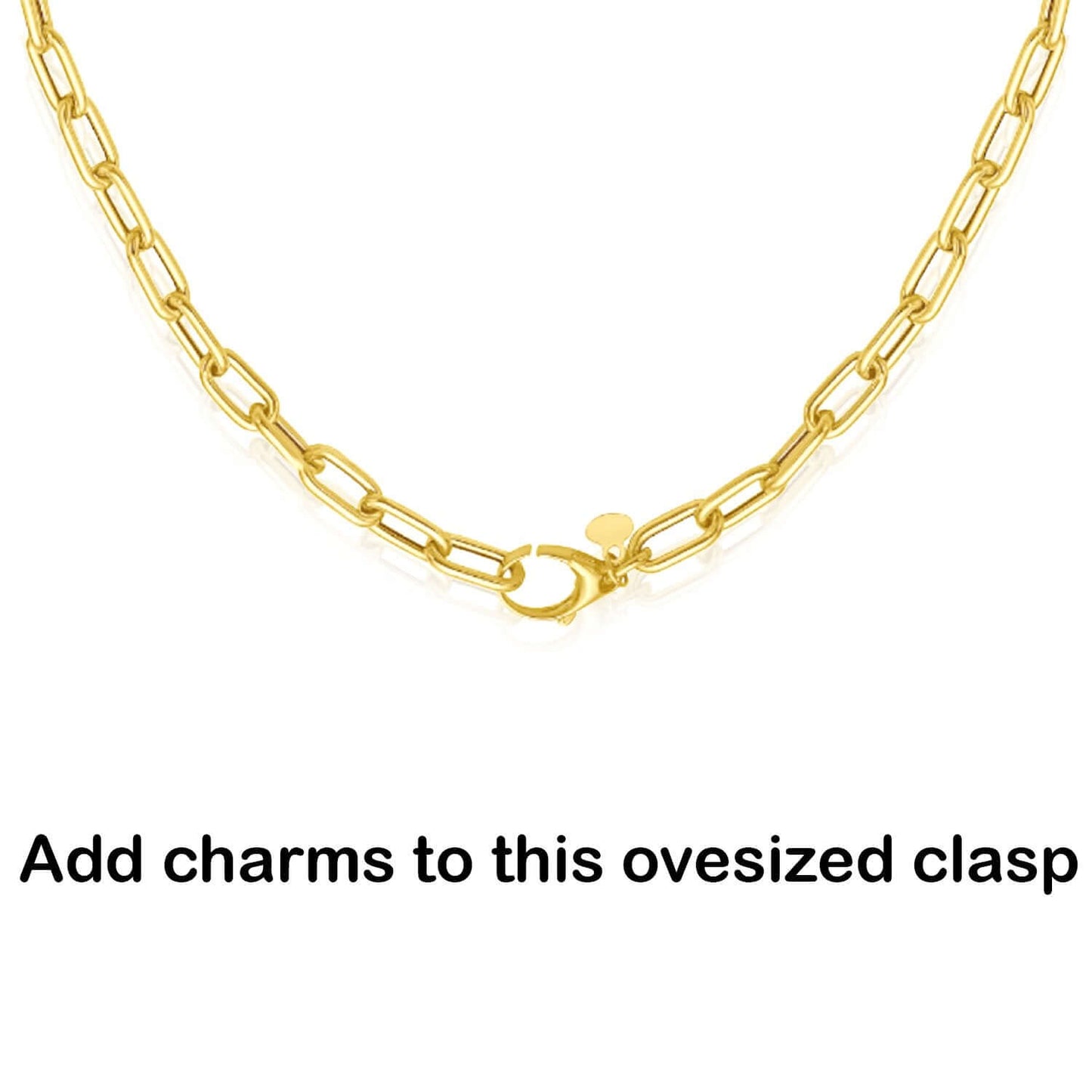 Real 14K Gold 5mm 7" Paperclip Bracelet –  Best for Lock Connectors