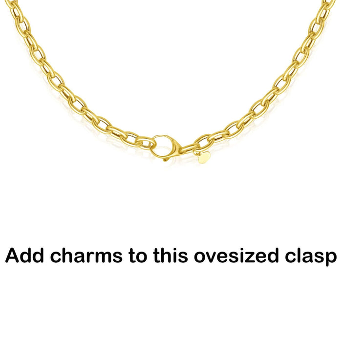 14K Yellow Gold 5mm Rolo Bracelet (Hollow) 7" Best for Lock Connectors - WJD Exclusives