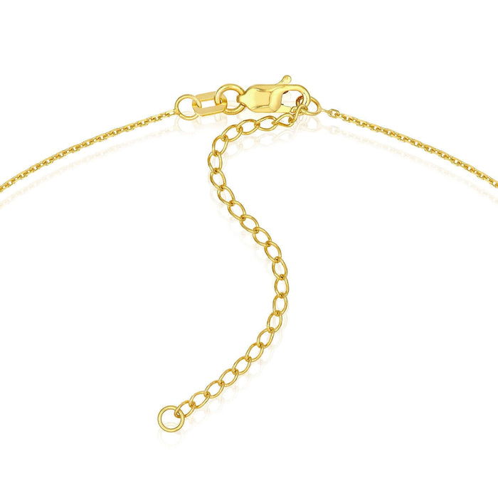 14K Yellow Gold Graduated Bead Station Cable Necklace (Solid Links) 16" - 18" Italy - WJD Exclusives